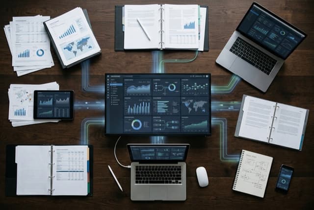 Operational dashboards, documents, and tools converging into one system